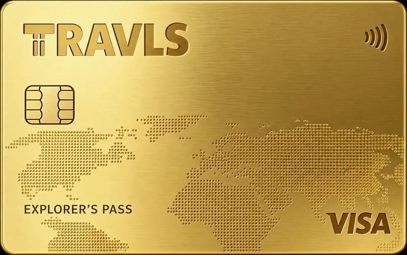 Travls Gold card — 24K gold-plated metal